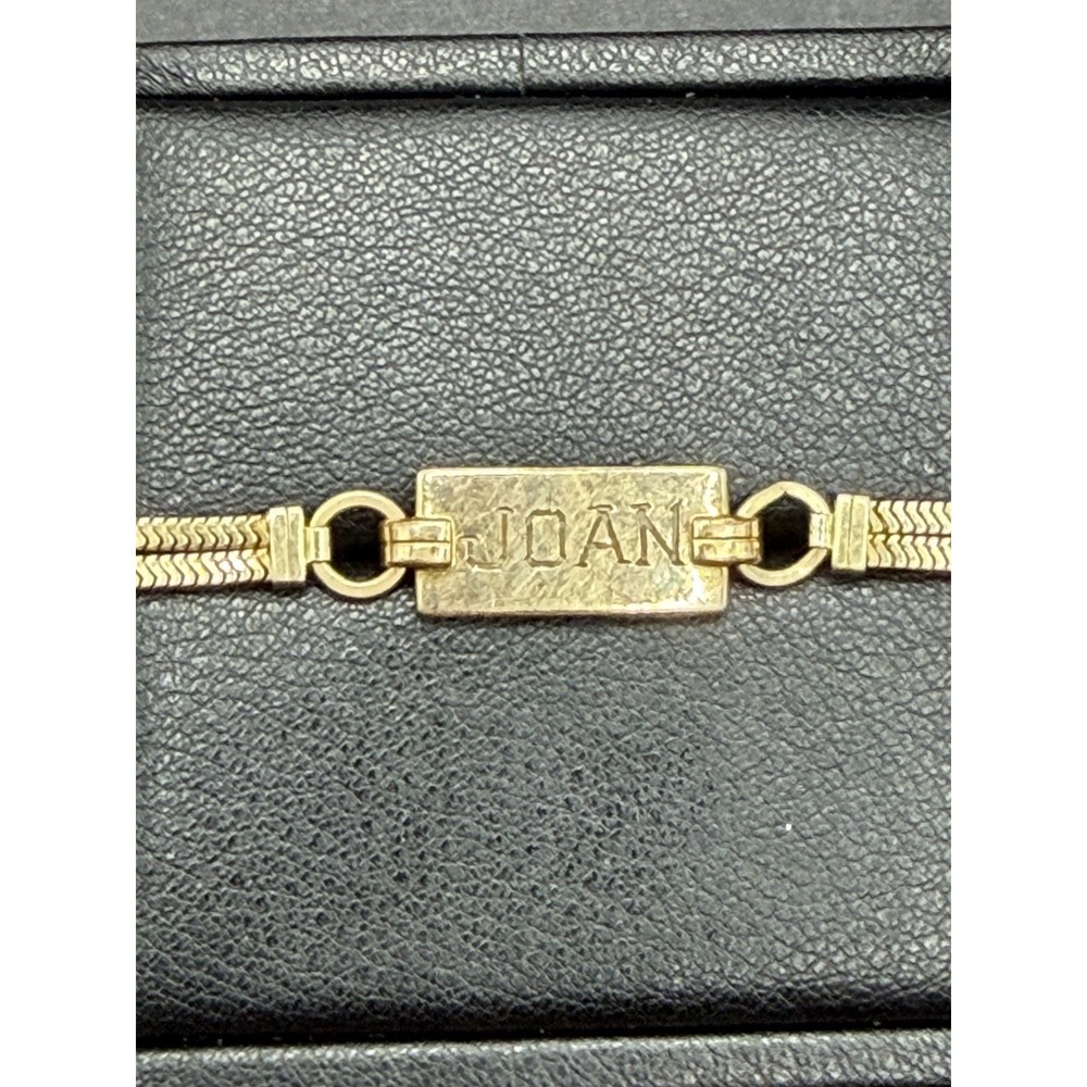 7" Vintage Gold Filled "Joan" Bracelet 6.5 Grams J26